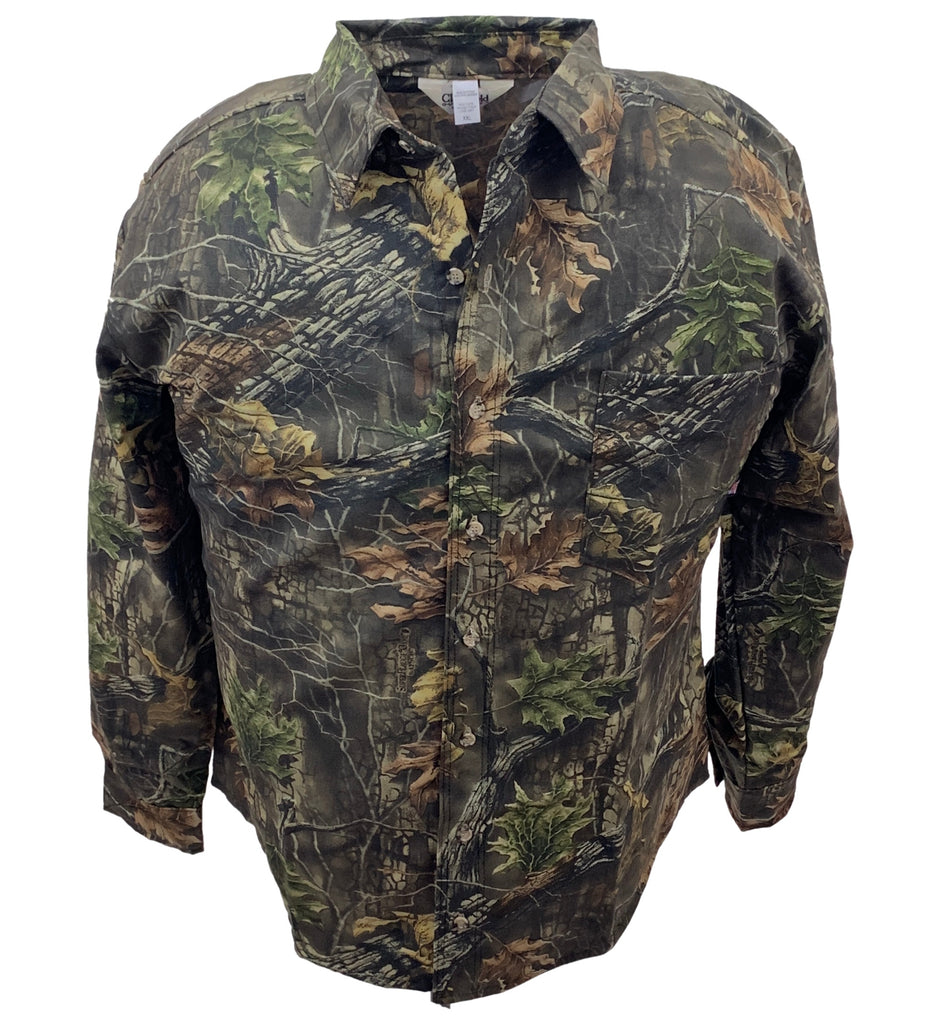 Big & Tall Hunters Camo Long Sleeve Camp Shirt Big Outdoors LLC Big & Tall Hunters Camo Long Sleeve Camp Shirt Big Outdoors LLC